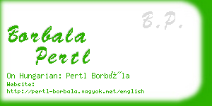 borbala pertl business card